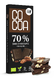 Cocoa 70% Dark Chocolate Pecan Reep 40GR Verpakking met inhoud