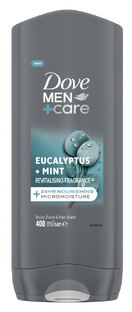 De Online Drogist Dove Men +Care Body Face & Hair Wash Eucalyptus + Mint 400ML aanbieding