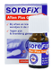 SoreFix Aften Plus Gel 7ML Verpakking met flesje ernaast SoreFix Aften Plus Gel 7ML Verpakking met flesje ernaast