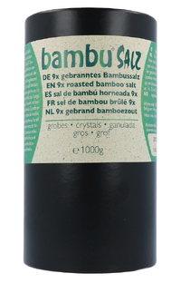 Bambu Salz 9x Gebrand Bamboezout  Grof 1000GR  Bambu Salz 9x Gebrand Bamboezout  Grof 1000GR