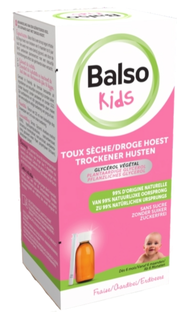Balso Kids Droge Hoest Hoestsiroop 200ML Balso Kids Droge Hoest Hoestsiroop 200ML