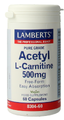 Lamberts Acetyl-L-Carnitine 500mg Capsules 60CP