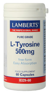 Lamberts L-tyrosine 500mg Capsules 60CP Lamberts L-tyrosine 500mg Capsules 60CP