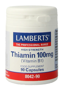 Lamberts Thiamine 100 mg Capsules 90VCP Lamberts Thiamine 100 mg Capsules 90VCP