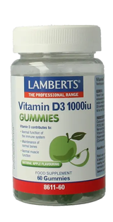 Lamberts Vitamine D3 1000ie Gummies 60ST Lamberts Vitamine D3 1000ie Gummies 60ST