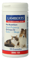 Lamberts Omega 3 voor Kat en Hond Capsules 120CP Lamberts Omega 3 voor Kat en Hond Capsules 120CP