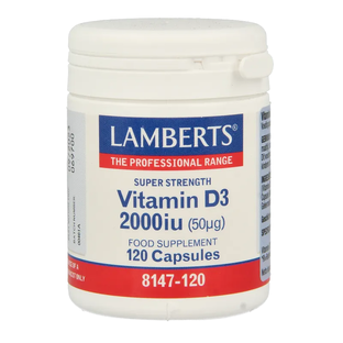 Lamberts Vitamine D3 2000ie Capsules 120CP Lamberts Vitamine D3 2000ie Capsules 120CP