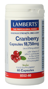 Lamberts Cranberry 18.750mg Capsules 60CP Lamberts Cranberry 18.750mg Capsules 60CP