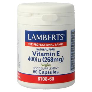 Lamberts Vitamine E 400ie Capsules 60VCP Lamberts Vitamine E 400ie Capsules 60VCP