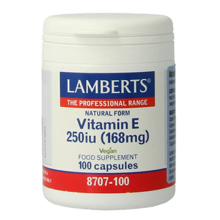Lamberts Vitamine E 250ie Capsules 100VCP Lamberts Vitamine E 250ie Capsules 100VCP