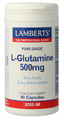 Lamberts L-Glutamine 500mg Vegacapsules 90VCP Lamberts L-Glutamine 500mg Vegacapsules 90VCP