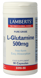 Lamberts L-Glutamine 500mg Vegacapsules 90VCP Lamberts L-Glutamine 500mg Vegacapsules 90VCP