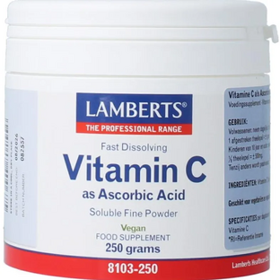 Lamberts Vitamine C Poeder 250GR Lamberts Vitamine C Poeder 250GR