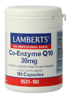 Lamberts Co-Enzym Q10 30mg Vegacapsules 180VCP Lamberts Co-Enzym Q10 30mg Vegacapsules 180VCP