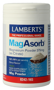 Lamberts MagAsorb 375mg Poeder 165GR Lamberts MagAsorb 375mg Poeder 165GR