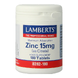 Lamberts Zink Citraat 15 mg Tabletten 180TB Lamberts Zink Citraat 15 mg Tabletten 180TB