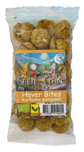 Corn Crake Haver Bites Kurkuma-Pompoen 150GR 