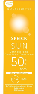 Speick Sun SPF50 Zonnecrème 60ML Speick Sun SPF50 Zonnecrème 60ML