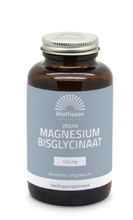 Mattisson HealthStyle Magnesium Bisglycinaat 150mg Capsules 120CP Mattisson HealthStyle Magnesium Bisglycinaat 150mg Capsules 120CP