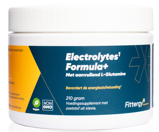 Fittergy Electrolytes Formula+ met L-Glutamine 210GR Fittergy Electrolytes Formula+ met L-Glutamine 210GR