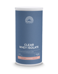 Mattisson HealthStyle Clear Whey Isolate Poeder Aardbei 400GR Mattisson HealthStyle Clear Whey Isolate Poeder Aardbei 400GR