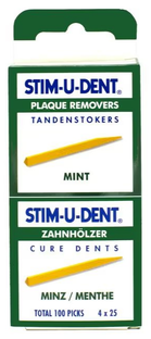 Stimudent Tandenstokers Mint 100ST Stimudent Tandenstokers Mint 100ST