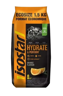 Isostar Hydrate & Perform Orange Poeder 1500GR Isostar Hydrate & Perform Orange Poeder 1500GR