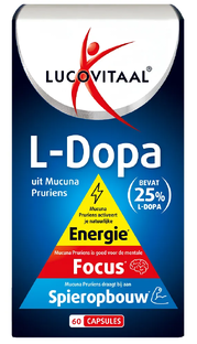 Lucovitaal L-Dopa Muvana Pruriens Capsules 60CP Lucovitaal L-Dopa Muvana Pruriens Capsules 60CP
