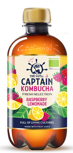 The GUTsy Captain Kombucha Raspberry Lemonade 400ML 
