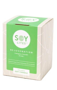 Soylites Soycandle Rejuvenation - Lemongrass, Lavender & Lime 70ML Soylites Soycandle Rejuvenation - Lemongrass, Lavender & Lime 70ML