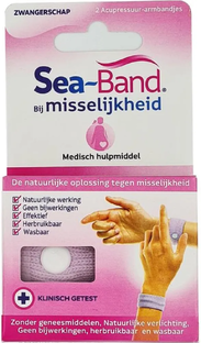 Sea Band Polsbandjes Bij Misselijkheid Zwangerschap Lila 2ST 