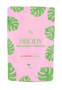 BBODY Decaf Matcha Mulberry Poeder 40GR BBODY Decaf Matcha Mulberry Poeder 40GR