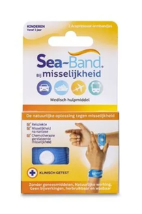 Sea Band Polsbandjes Bij Misselijkheid Kinderen Blauw 2ST Sea Band Polsbandjes Bij Misselijkheid Kinderen Blauw 2ST