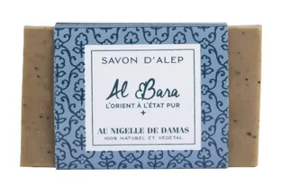 Al Bara Aleppo Scrubzeep Pure Olijfolie & Zwarte Komijn 150GR Al Bara Aleppo Scrubzeep Pure Olijfolie & Zwarte Komijn 150GR