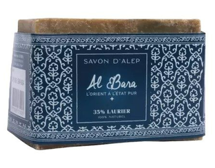 Al Bara Aleppo Zeep Olijfolie & 35% Laurierbesolie 200GR Al Bara Aleppo Zeep Olijfolie & 35% Laurierbesolie 200GR