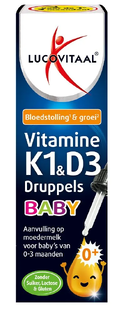Lucovitaal Vitamine K1 + D3 Baby Druppels 14.5ML Lucovitaal Vitamine K1 + D3 Baby Druppels 14.5ML