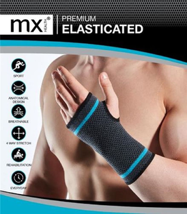 MX Health Elastische Hand/polsbrace XL 1ST MX Health Elastische Hand/polsbrace XL 1ST