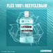 Listerine Cool Mint Mild Mondspoeling 500ML Fles listerine met recycle pijltjes