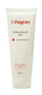 Fagron Zinkoxidezalf 10% 100GR Fagron Zinkoxidezalf 10% 100GR
