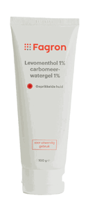 Fagron Levomenthol 1% Carbomeer Watergel 1% 100GR Fagron Levomenthol 1% Carbomeer Watergel 1% 100GR