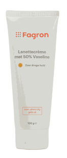 Fagron Lanettecrème met 50% Vaseline 100GR Fagron Lanettecrème met 50% Vaseline 100GR