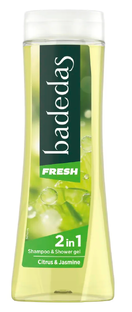 Badedas Shampoo & Showergel Fresh 2-in-1 Citrus & Jasmine 600ML Badedas Shampoo & Showergel Fresh 2-in-1 Citrus & Jasmine 600ML