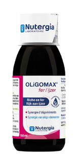 Nutergia Oligomax IJzer Vloeibaar 150ML Nutergia Oligomax IJzer Vloeibaar 150ML