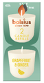 Bolsius Grapefruit & Ginger Candle Refills 2ST Bolsius Grapefruit & Ginger Candle Refills 2ST