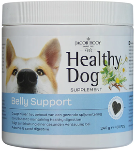 Jacob Hooy Pets Healthy Dog Belly Support 80ST 