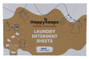 HappySoaps Laundry Detergent Sheets White 35ST HappySoaps Laundry Detergent Sheets White 35ST