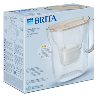 Brita Waterfilterkan Style Essential Cool Sand 2,4LT Brita Waterfilterkan Style Essential Cool Sand 2,4LT