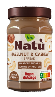 Natù Hazelnut & Cashew Spread No Added Sugars 220GR Natù Hazelnut & Cashew Spread No Added Sugars 220GR