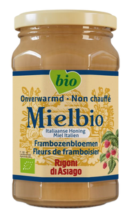 Mielbio Italiaanse Honing Framobozenbloesem Bio 300GR Mielbio Italiaanse Honing Framobozenbloesem Bio 300GR