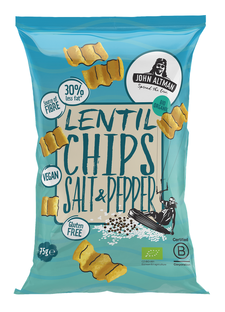 John Altman Lentil Chips Salt & Pepper Bio 75GR 